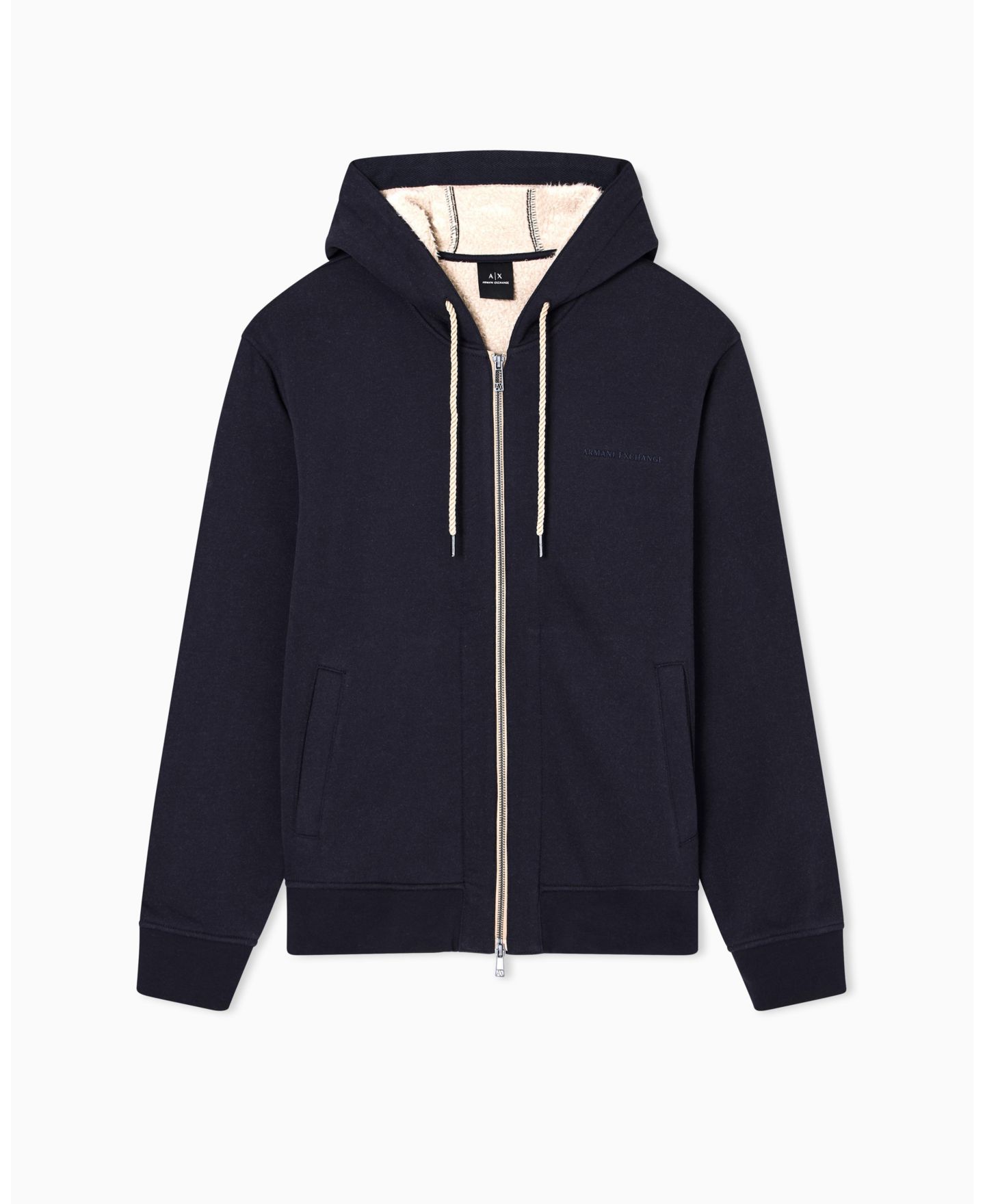 Мужское худи A|X Armani Exchange Sherpa Lined Full Zip — фото 5