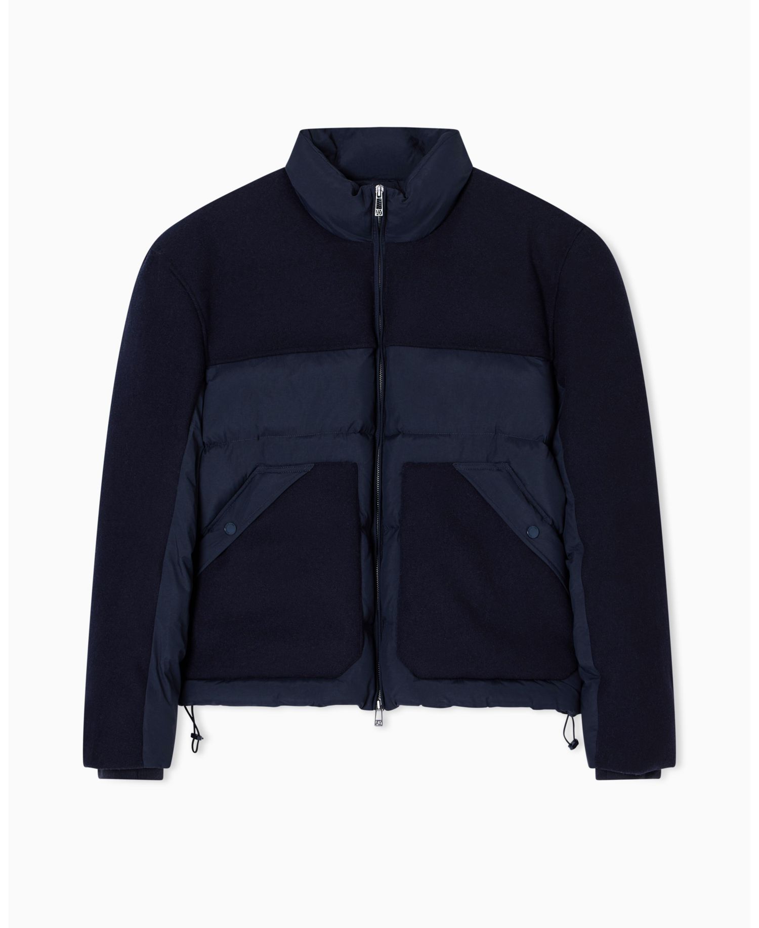 Men's Quilted Color Block Puffer Coat