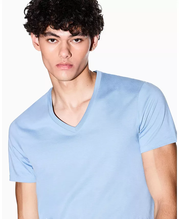 Men's Pima V-Neck T-Shirt - thumbnail 3