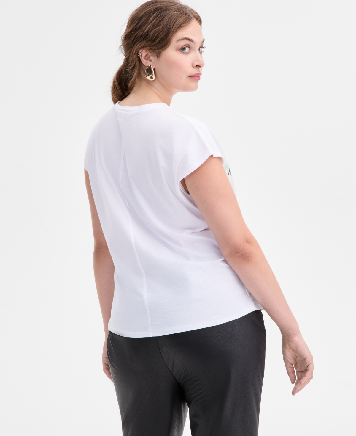 I.n.c. International Concepts Women's Cotton 40th Anniversary Collaboration T-Shirt, Macy's Exclusive