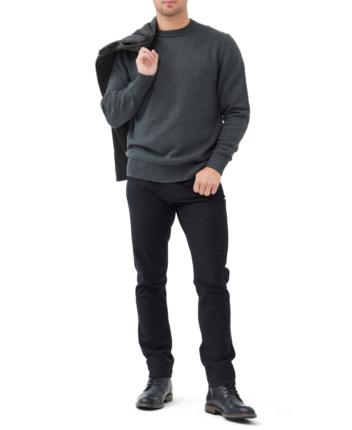 Rodd & Gunn Men's Mid-weight Cotton Crew Sweater In Gray