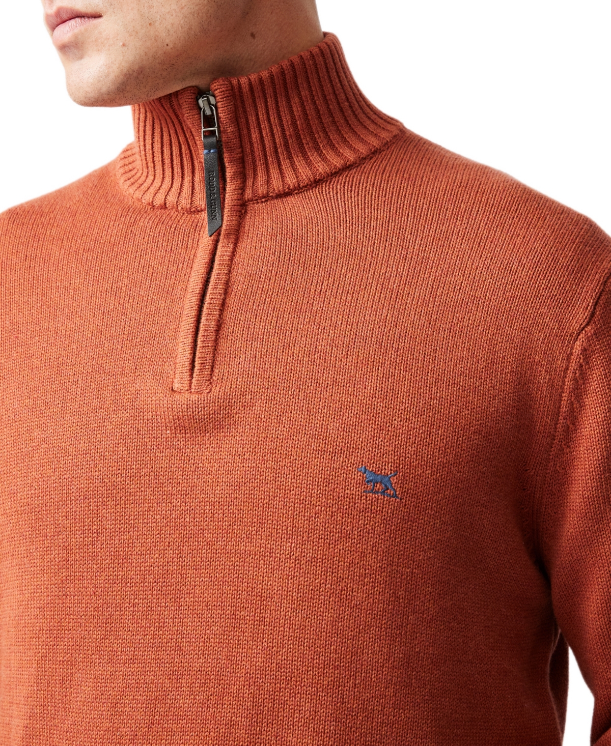 Rodd & Gunn Men's Merrick Bay Quarter-zip Sweater In Brown