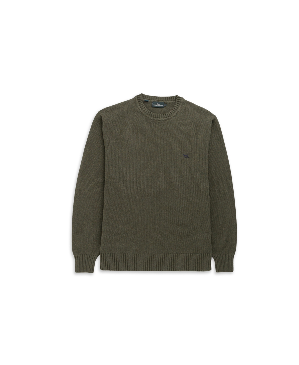 Rodd & Gunn Crewneck Cotton Sweater In Green