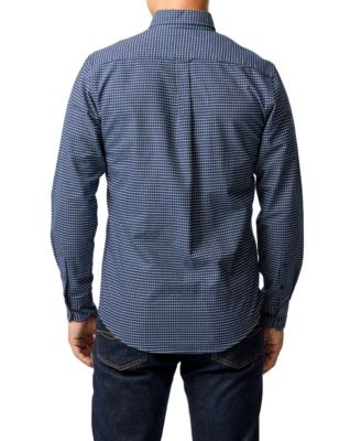 Men's Gunn Check Oxford 5 Long Sleeve Sports Fit Shirt