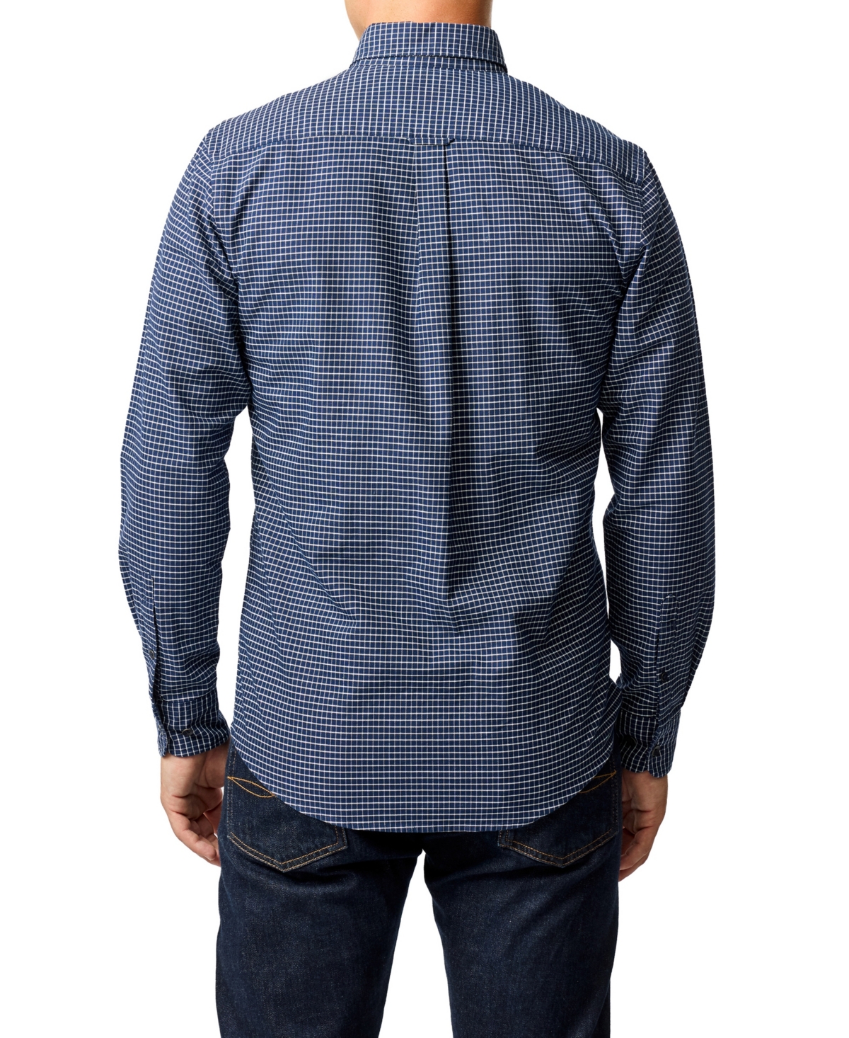 Rodd & Gunn Men's Gunn Check Oxford 5 Long Sleeve Sports Fit Shirt In Blue