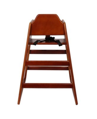 Walnut Solid Wood Double Feeding Eat and Grow Portable High Easy to Clean Baby Booster Chair