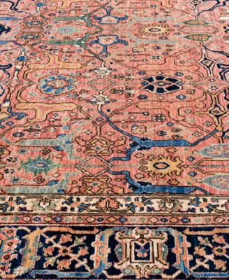 Adorn Hand Woven Rugs Serapi M0103 86 Rug Collection In Pink