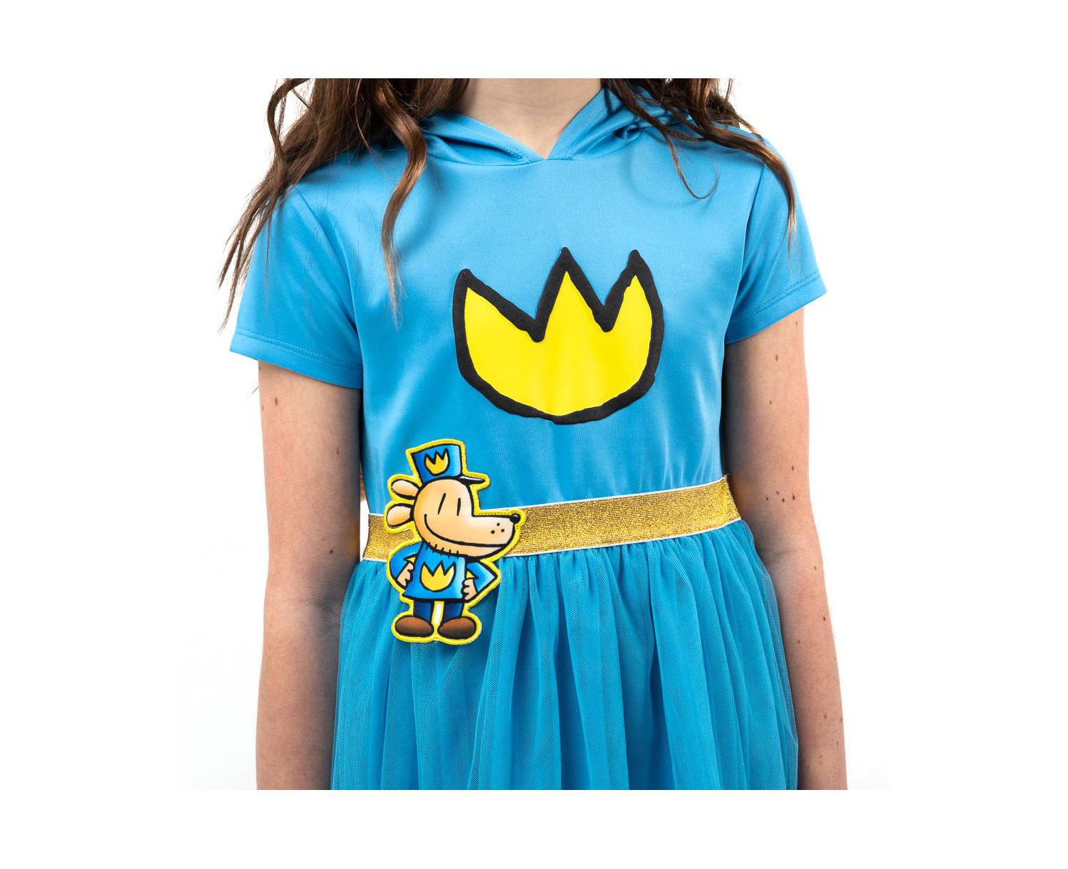Youth Girl Cosplay Dress With Tulle Skirt And 3D Dog Ears Large (10/12)
