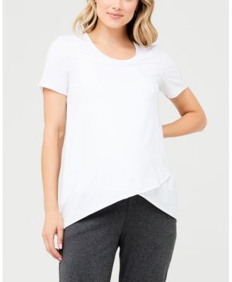 Raw Edge Nursing Short Sleeve Top