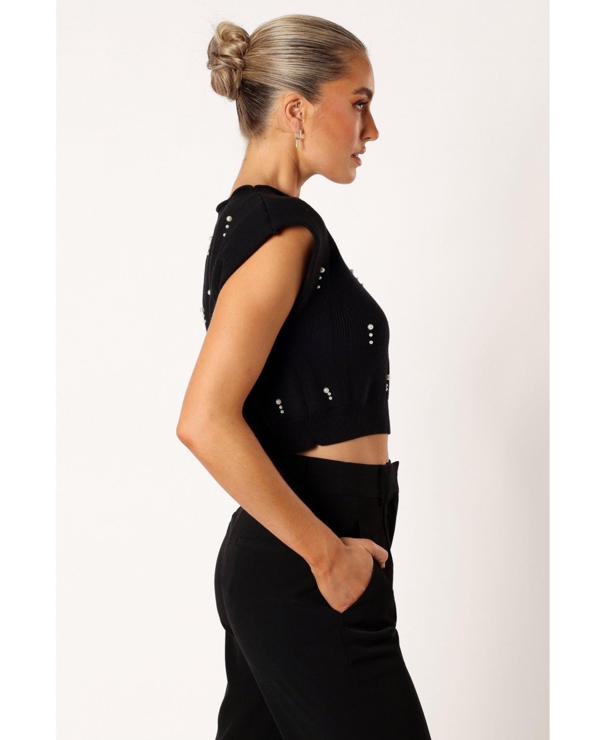 Petal and Pup Women's Malani Beaded Top - Black