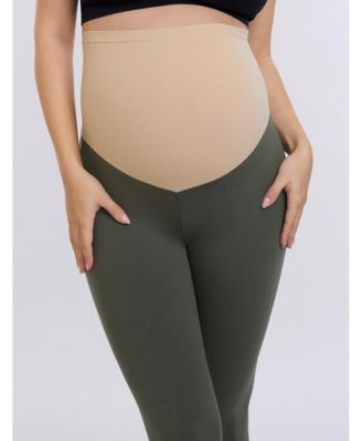 Women's Essential Stretch Secret Fit Over the Belly Maternity Leggings - Motherhood Maternity