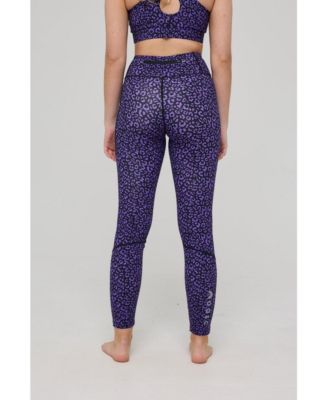 Women's Infinite High Waisted Leggings - Purple Leopard