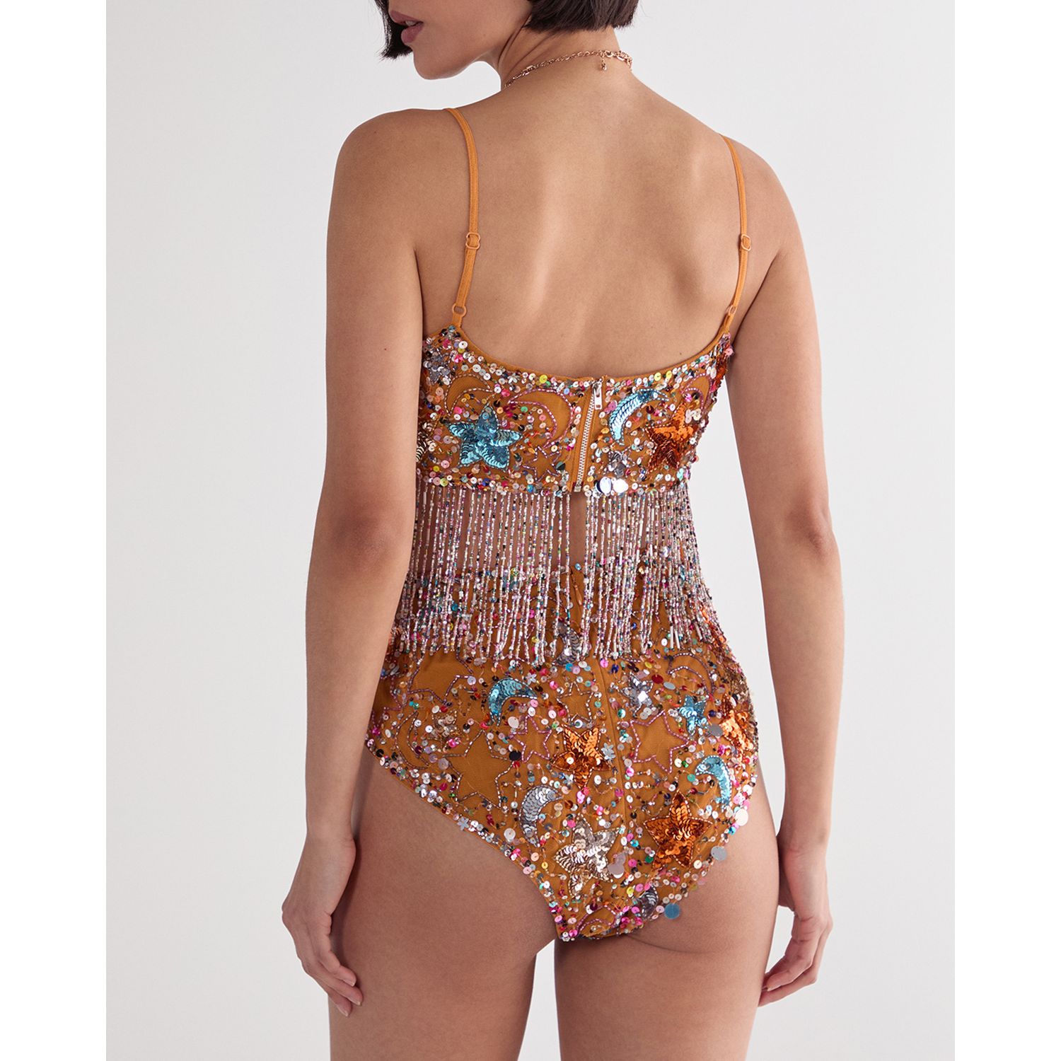 Women's Star Embellished Tassel Booty Shorts