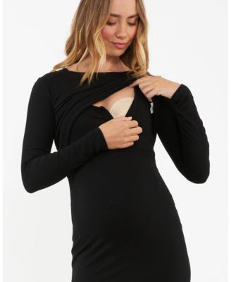 Penny Double Up Maternity Nursing Set in Black - Comfortable and Versatile