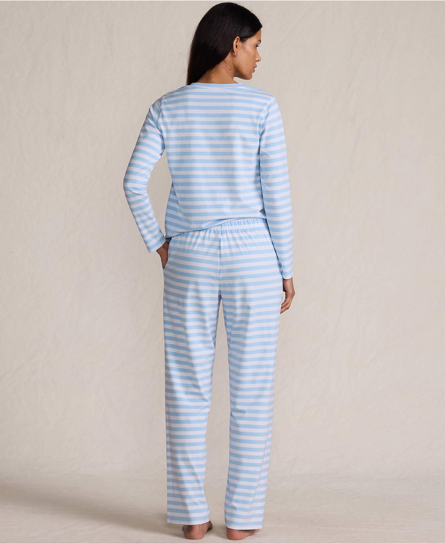 Women's Knit 2 Piece Pajama Set - Long Sleeve Top and Pants
