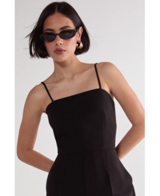 Women's Tailored Capri Square Neck Playsuit