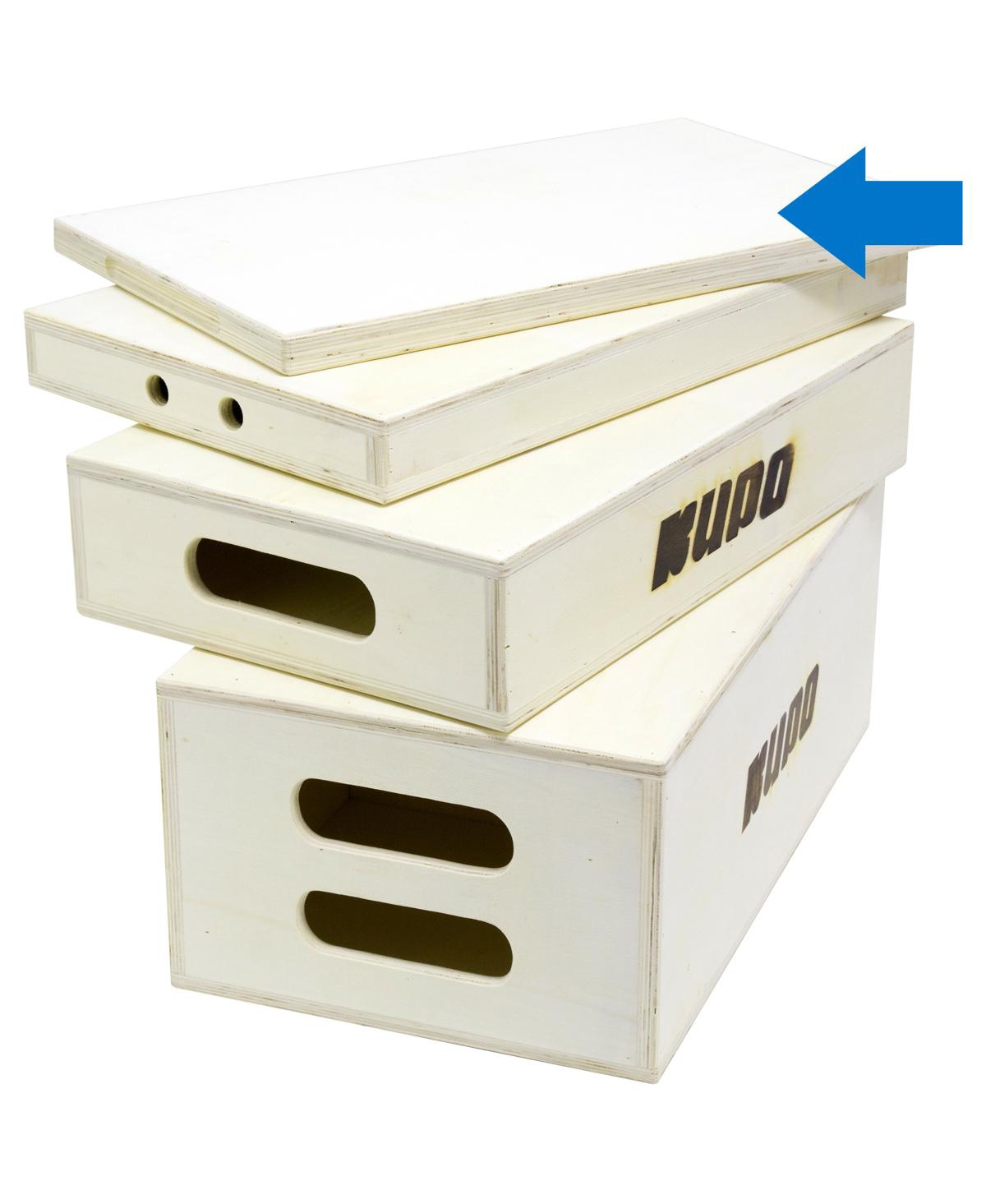Kupo 20x12x1" Wooden Apple Box, Pancake, Natural
