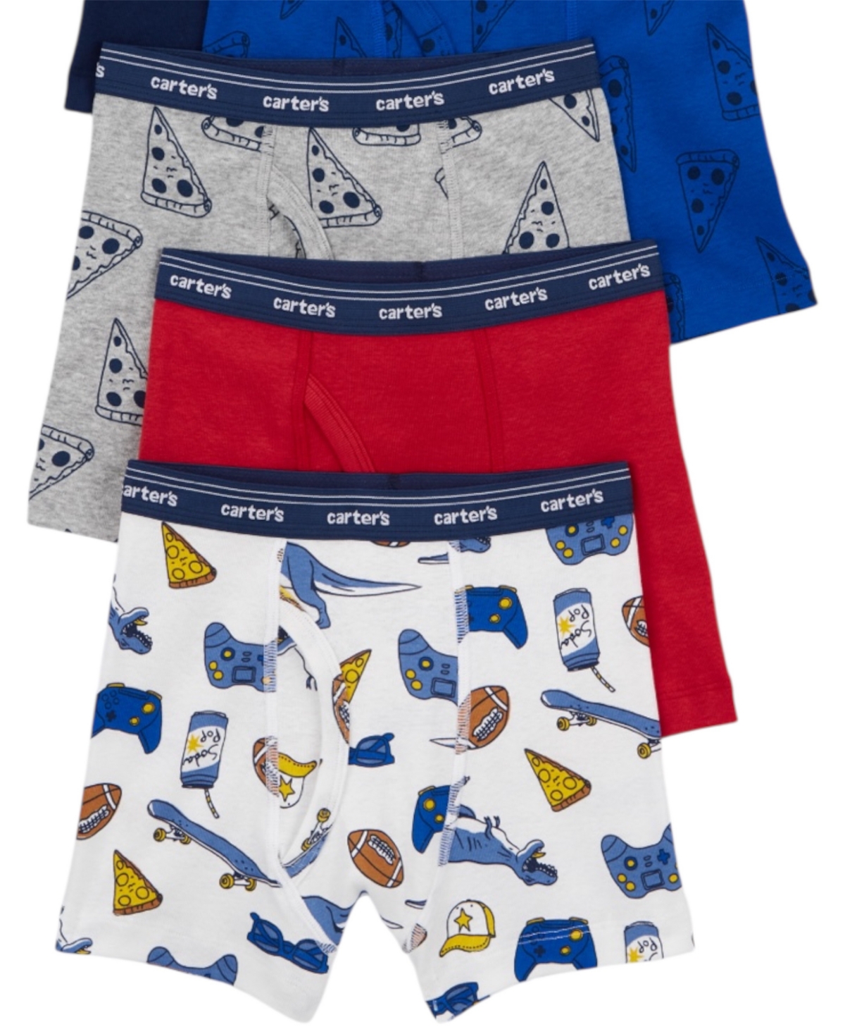 Carter's Little and Big Boys 5-Pack Printed Boxer Briefs