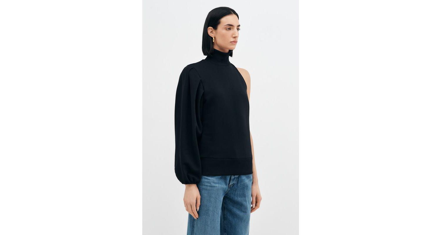 Women's Rhett One Voluminous Sleeve Asymmetric Casual Sweatshirt