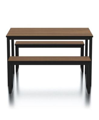 Caritina Wood 3-Piece Counter Height Dining Set