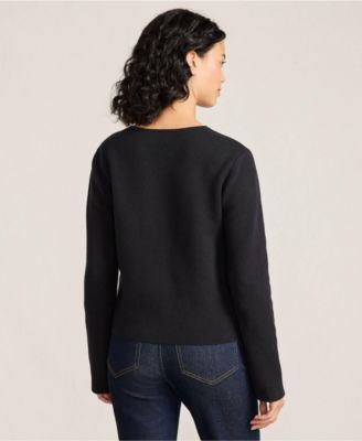 Women's Fine Gauge Cotton Milano Blazer Sweater