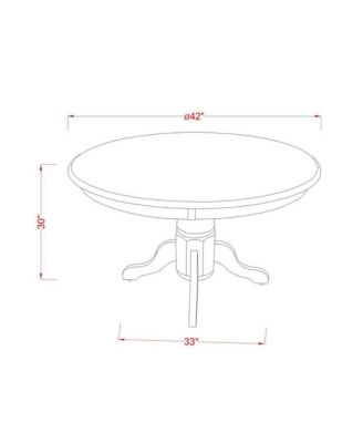 2 Amazing Parson Dining Chairs and Antique Pedestal Kitchen Table Dining Room Table Set