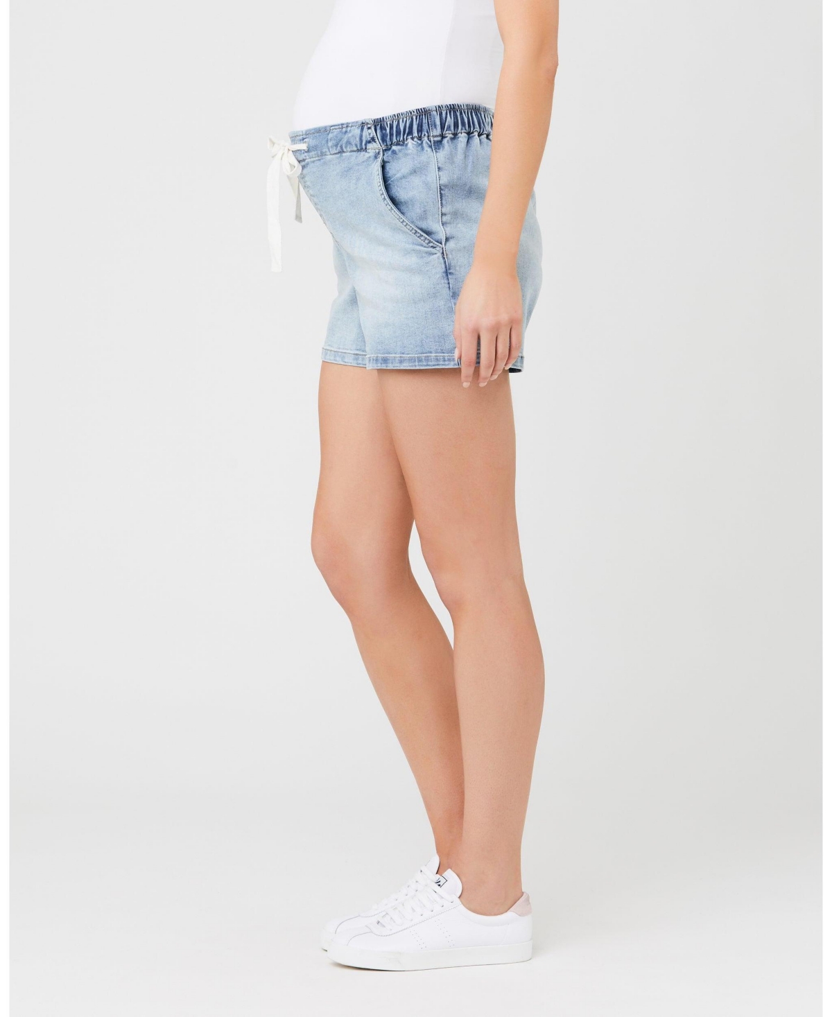 Ripe Maternity Bailey Light Blue Denim Shorts for Women