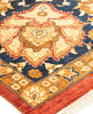 Adorn Hand Woven Rugs Mogul M1113 Rug Collection In Orange