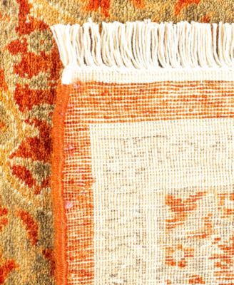 Adorn Hand Woven Rugs Mogul M1482 Rug Collection In Orange