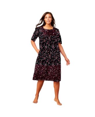 Women's Only Necessities Bib-Front Short Sleeve Short Lounger