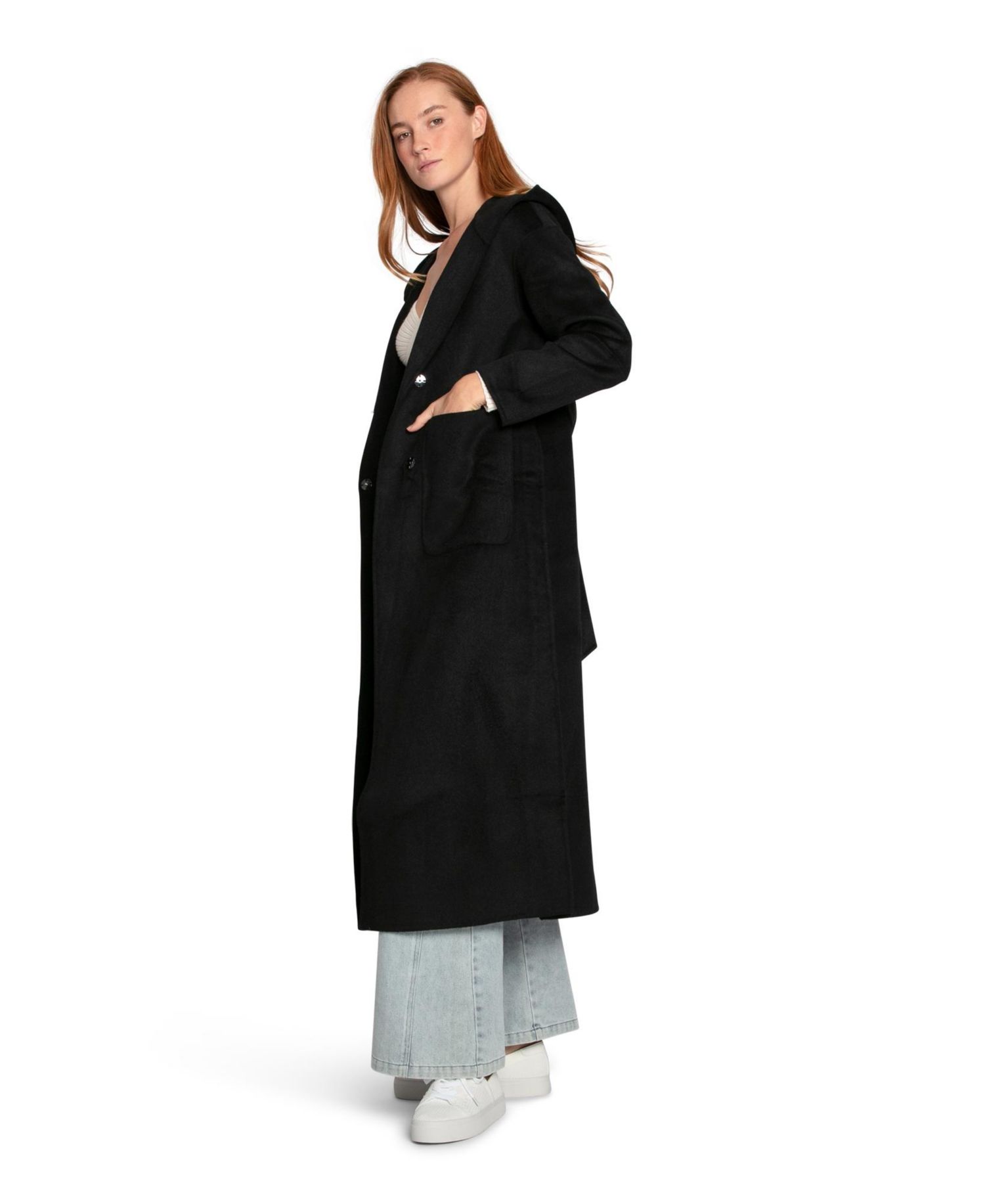 Walk My Way Wool Blend Oversized Maxi Coat