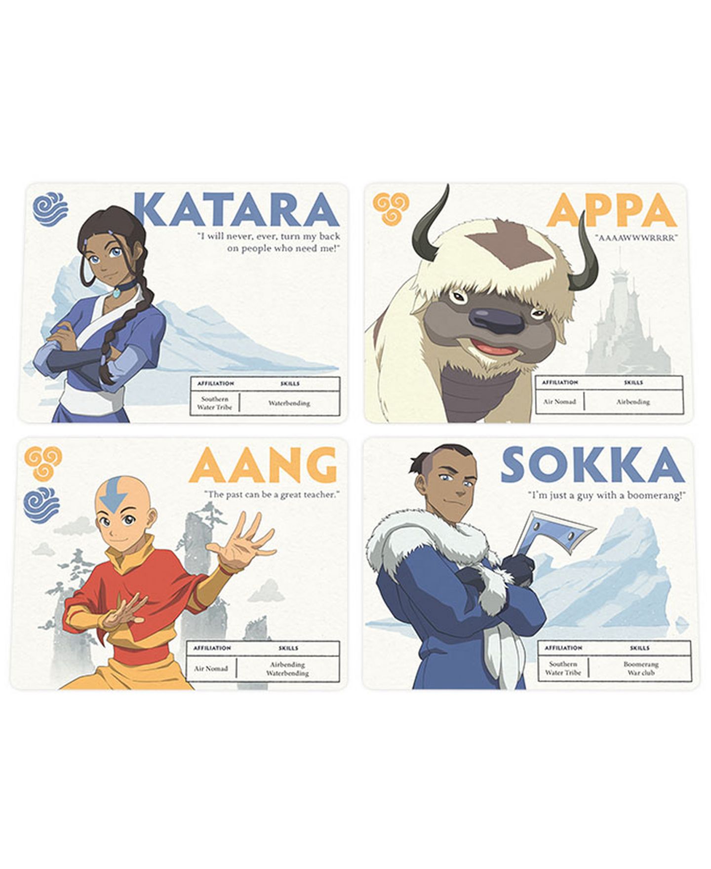 Детская настольная игра USAopoly Opoly Cooperative Deck-Building Aang's Destiny Board Game, Ages 10+ — фото 15