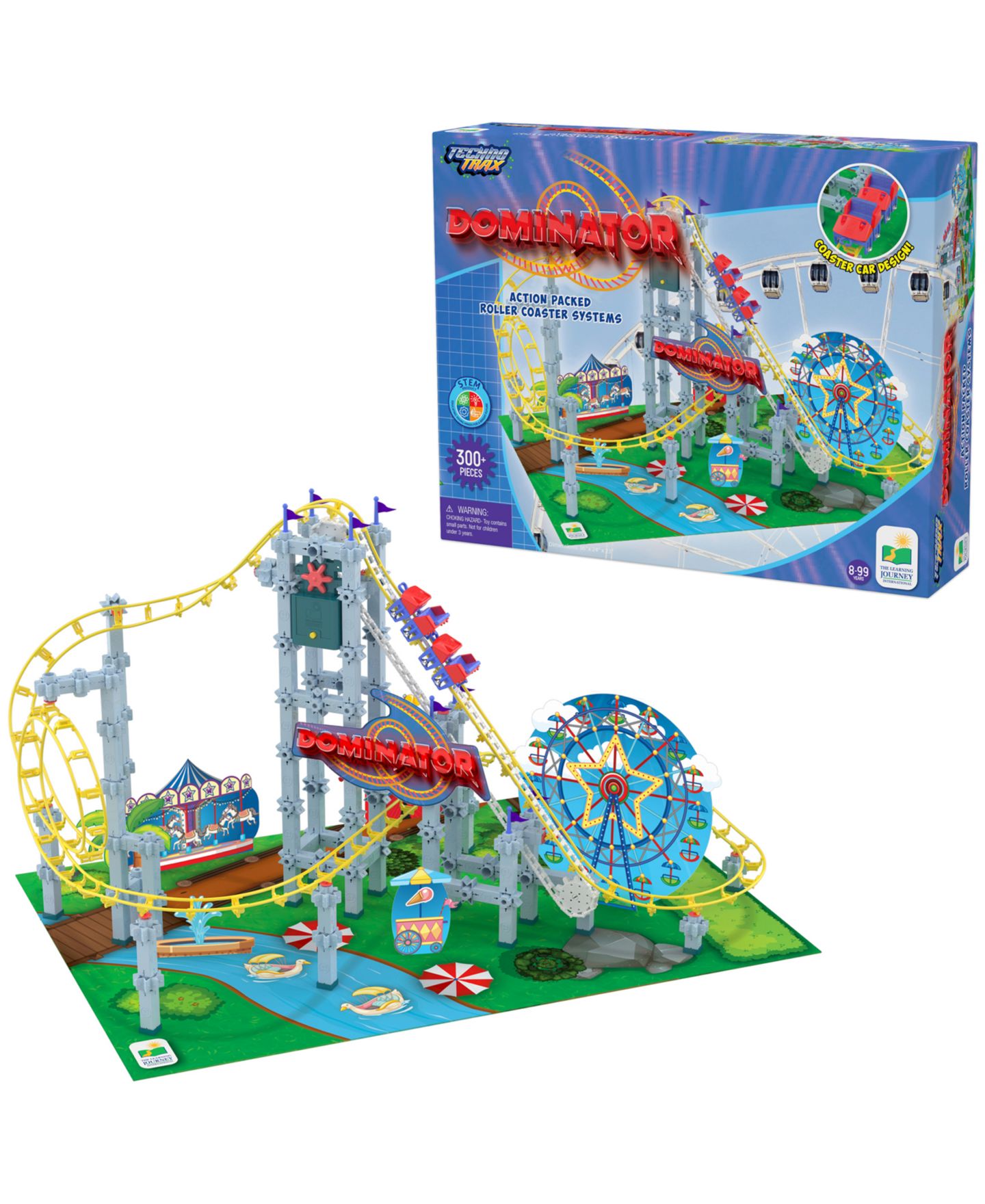 Детский конструктор The Learning Journey Motorized Roller Coaster Dominator 300-Piece Building Set, Ages 8+ — фото 2