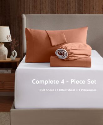 Premier Collection Deep Pocket 4 Piece Sheet Set, California King
