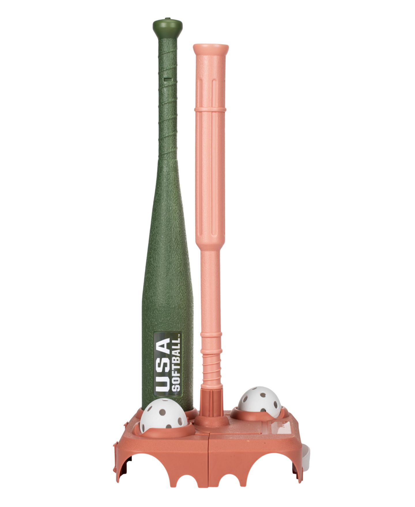Детские игрушки Franklin Sports Fold-Away Adjustable-Height Softball and Baseball Batting Tee Set, 4-Piece, Ages 3+ — фото 1