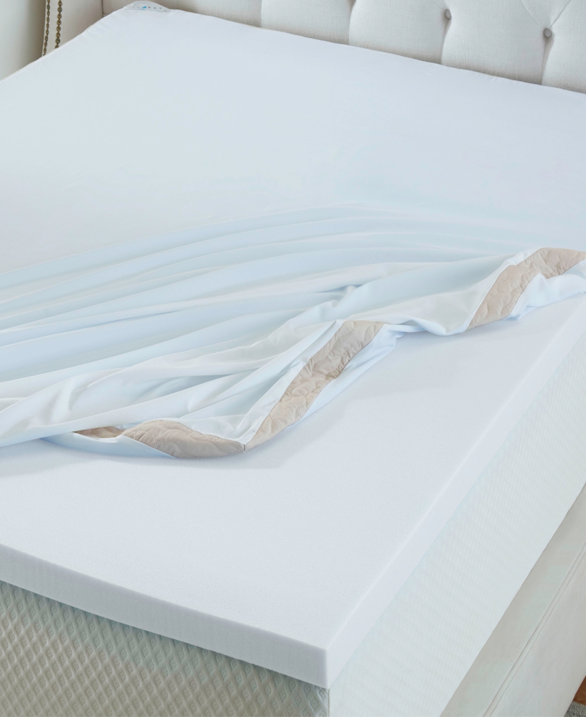 La-z-boy Hybrid Bliss 2" Memory Foam Mattress Topper, Twin In White