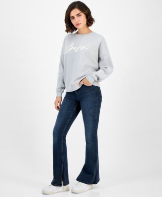 Women's Cotton Logo Crewneck Sweatshirt