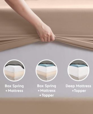 Premier Collection Deep Pocket 4 Piece Sheet Set, Queen