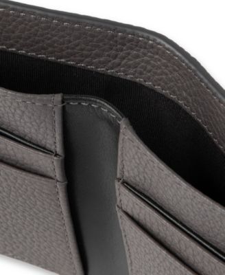 Men's RFID Two-Tone Pebbled Leather Slimfold Wallet