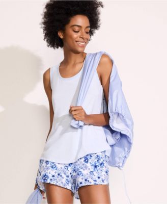 Women's Sleeveless Power Performance Scoop Neck Curved Hem Tunic Tank