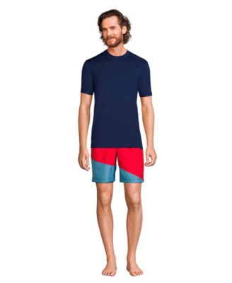 Men's SunShade UPF 50 Short Sleeve Swim Tee Cooling Rash Guard