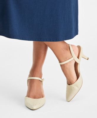 Women's Gwenn Evening Shimmer Heel Pumps, Exclusively at Macy's