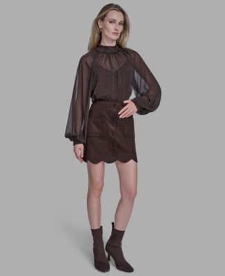 Women's Tulip Hem Mini Skirt