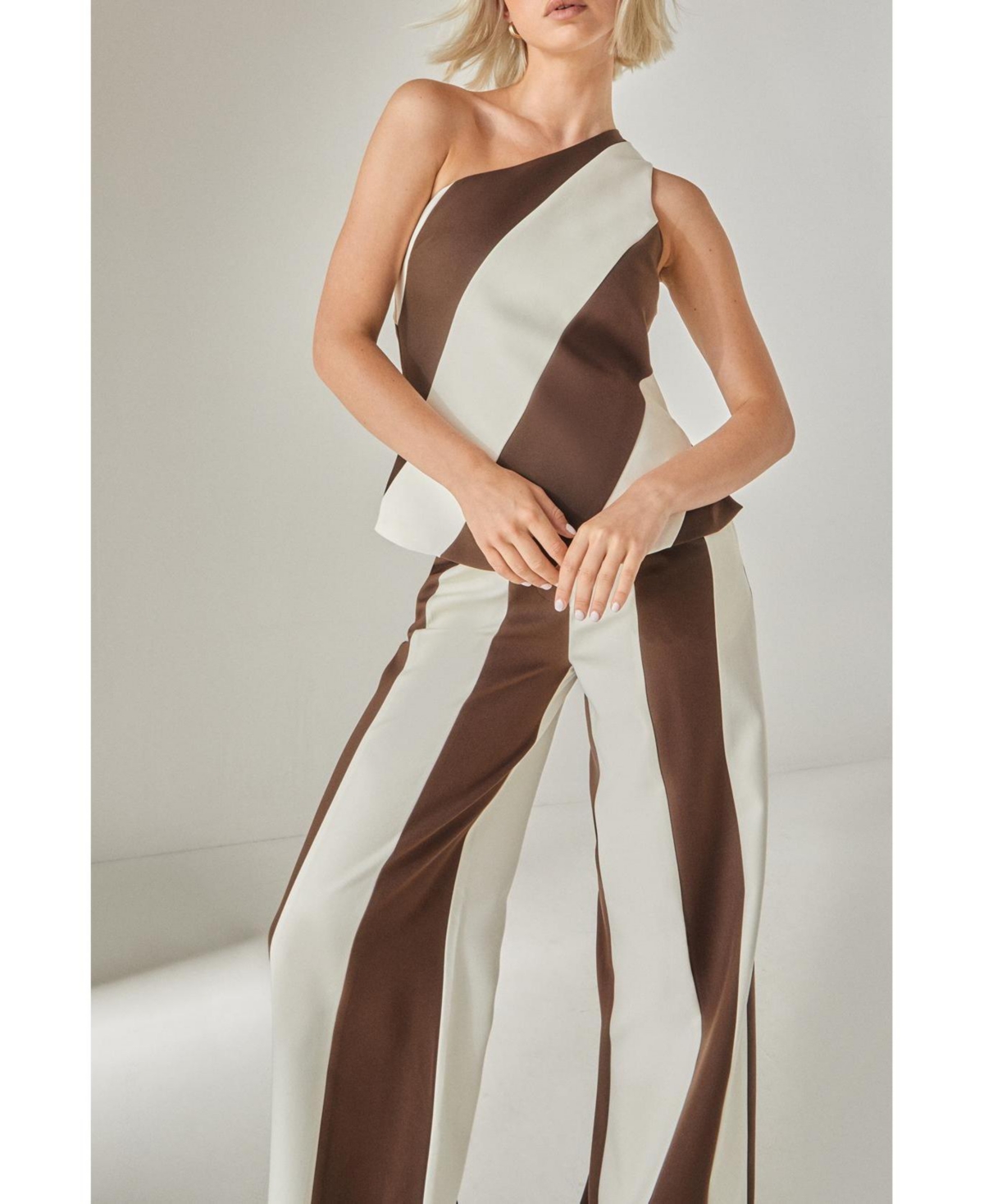 Nasty Gal Women's Stripe Tailored Wide Leg Pants
