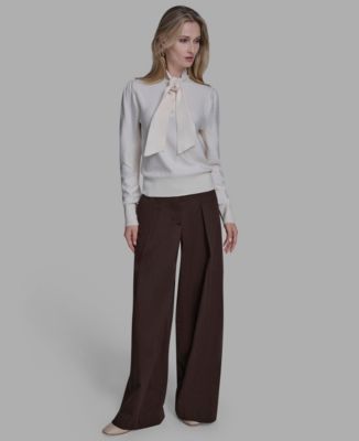 BCBG - Women's Collared Pull-On Sweater