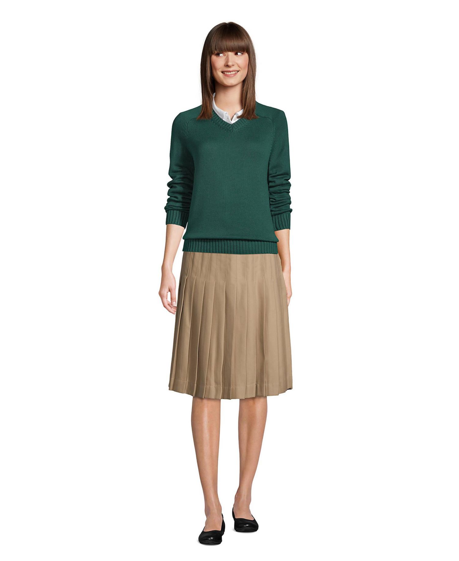 Women's Pleated Skirt Below the Knee