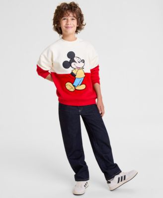 Disney | Macy's - Kids XS-XL Mickey Mouse Crewneck Sweatshirt