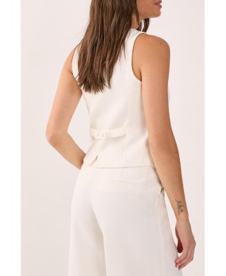 Women's Button Front Tailored Waistcoat