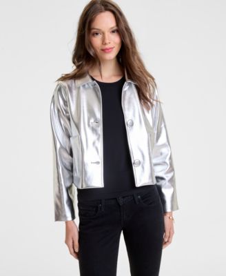 Women's Minnie Mouse Faux-Leather Jacket Embellished with Crystals by Swarovski&reg;, Macy's Exclusive