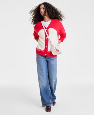 Women's Minnie Mouse Cardigan Embellished with Crystals by Swarovski&reg;, Macy's Exclusive